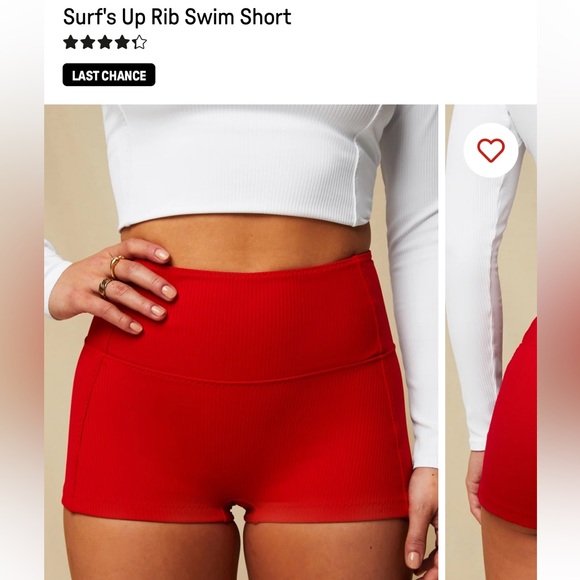 Fabletics Red Racerback Sports Bra Intimates - Picture 4 of 10